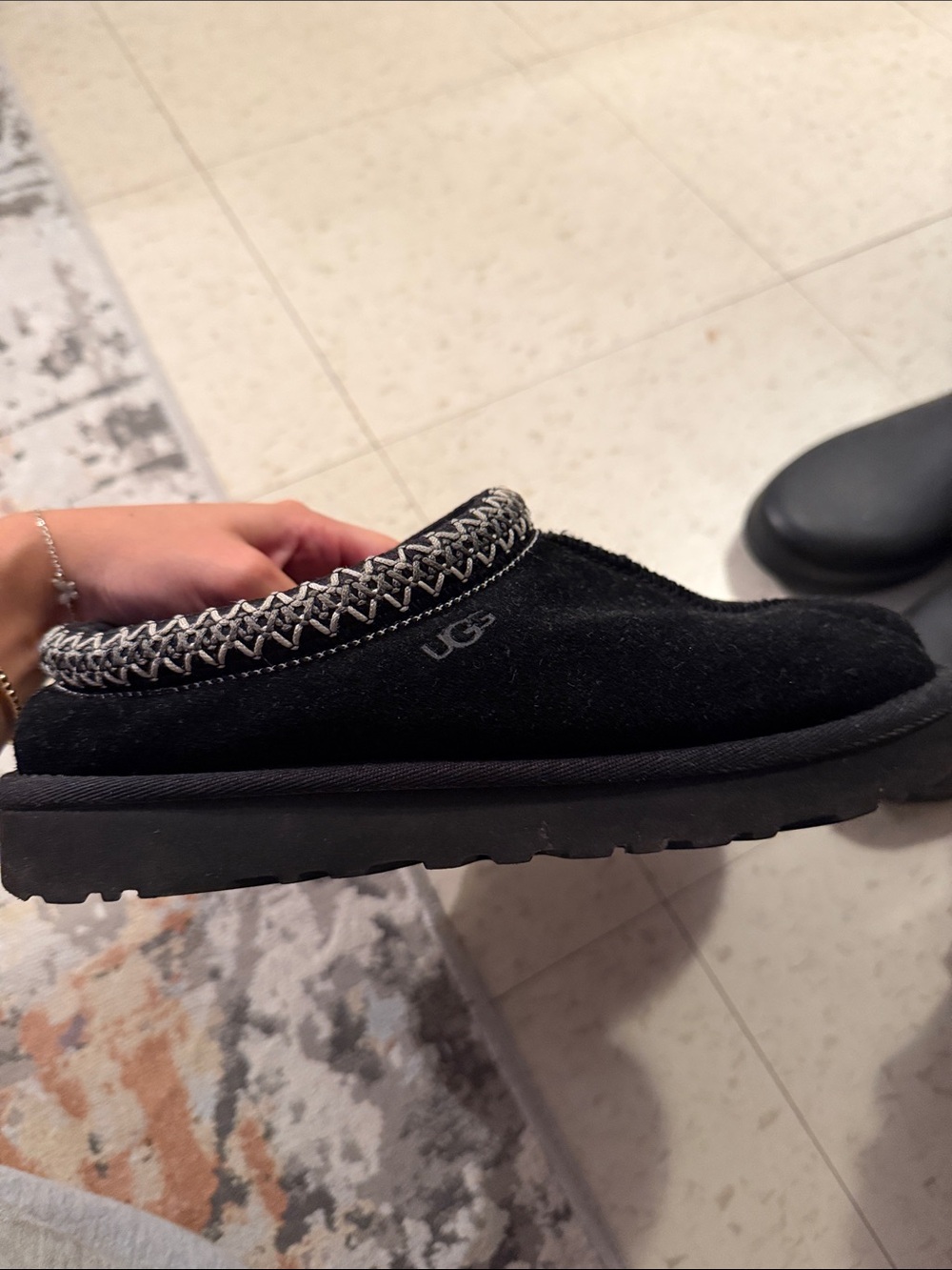 UGG Black Tasman Slippers